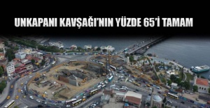 Unkapanı kavşagı'nın yüzde 65 tamam