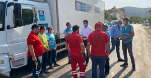 Akpolat'tan yangın bölgesine yardım