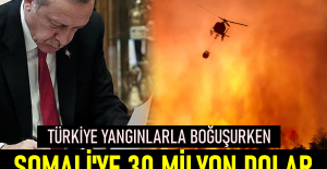 Türkiye yangınlarla boğşurken Somali'ye 30 milyon dolar
