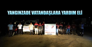 Yangınzade vatandaşlara yardım eli