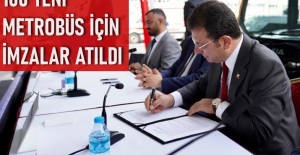 160 yeni metrobüs için imzalar atıldı