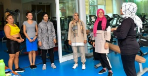 Çocuklar okula anneler spora