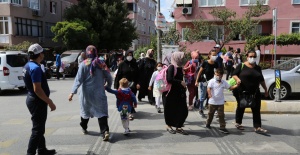 Eyüpsultan'da çocuklar zabıtaya emanet