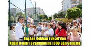 Başkan Gökhan Yüksel’den Kadın Kolları Başkanlarına 1000 Gün Sunumu