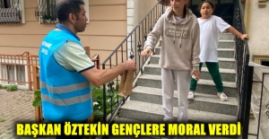 BAŞKAN ÖZTEKİN GENÇLERE MORAL VERDİ
