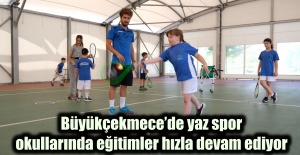 Büyükçekmece’de yaz spor okullarında eğitimler hızla devam ediyor