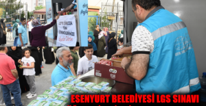 ESENYURT BELEDİYESİ LGS SINAVI ÖĞRENCİLERİNE İKRAMDA BULUNDU