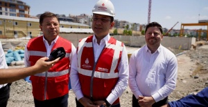 İMAMOĞLU DAVAYLA İLGİLİ İLK AÇIKLAMASINI METRO ŞANTİYESİNDE YAPTI: BÖYLE BİR DAVA UTANÇ VERİCİ