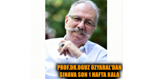 PROF. OZYARAL'DAN  ÖĞRENCİLERE BESLENME ONERİSİ