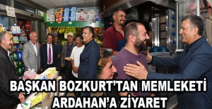 BAŞKAN BOZKURT’TAN MEMLEKETİ ARDAHAN’A ZİYARET