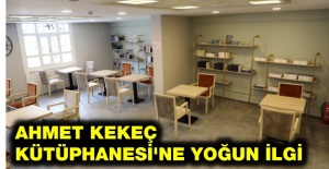 Ahmet Kekeç Kütüphanesi'ne yoğun ilgi