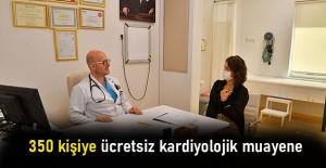 350 kişiye ücretsiz kardiyolojik muayene