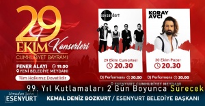 99. Yıl Kutlamaları 2 Gün Boyunca Sürecek