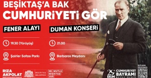 Beşiktaş Belediyesi, 29 Ekim Cumhuriyet Bayramı Fener Alayı ve Duman konseriyle kutlayacak.