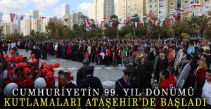 Cumhuriyetin 99. Yıl dönümü kutlamaları Ataşehir’de başladı