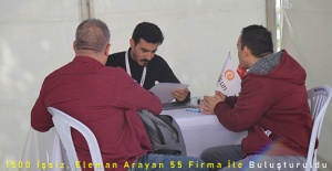 1500 İşsiz, Eleman Arayan 55 Firma İle Buluşturuldu