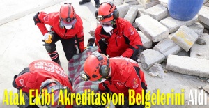 Atak Ekibi Akreditasyon Belgelerini Aldı