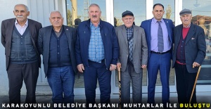 Karakoyunlu Belediye Başkanı  Muhtarlar İle Buluştu.
