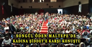 Songül Öden Maltepe’de kadına şiddet’e karşı konuştu