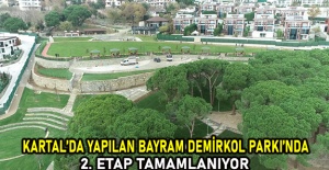 Kartal’da yapılan Bayram Demirkol Parkı’nda 2. Etap tamamlanıyor