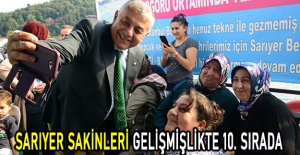 Sarıyer sakinleri gelişmişlikte 10. Sırada