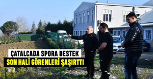 Çatalcalı vatandaşlara spor desteği