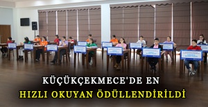 Küçükçekmece'de en hızlı okuyan ödüllendirildi