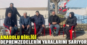 Anadolu Birliği depremzedelerin yaralarını sarıyor