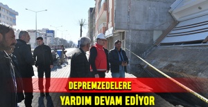 Depremzedelere Yardım Devam Ediyor