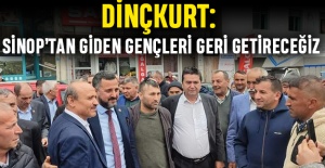 Dinçkurt: Sinop’tan giden gençleri geri getireceğiz