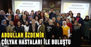 Abdullah Özdemir çölyak hastaları ile buluştu