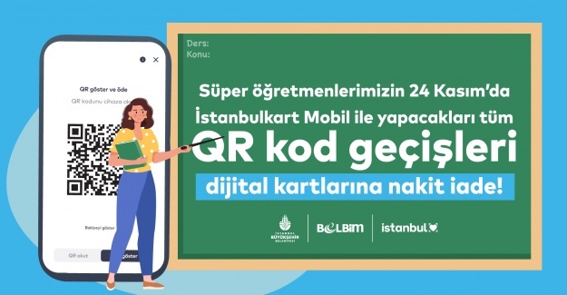 24 Kasımda Öğretmenlere Ücretsiz Ulaşım