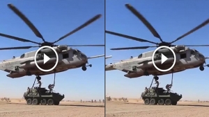 YOK ARTIK !! HELİKOPTER İLE DEV TANKI BÖYLE TAŞIDALAR